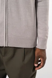 Kariban Heren cardigan met rits – foto 4