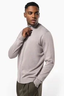 Kariban Heren cardigan met rits – foto 6