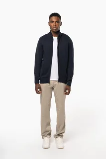 Kariban Heren cardigan met rits – foto 7