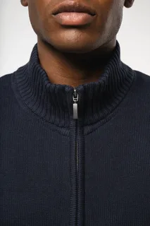 Kariban Heren cardigan met rits – foto 3