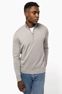 Kariban Men's zip neck jumper – foto 1