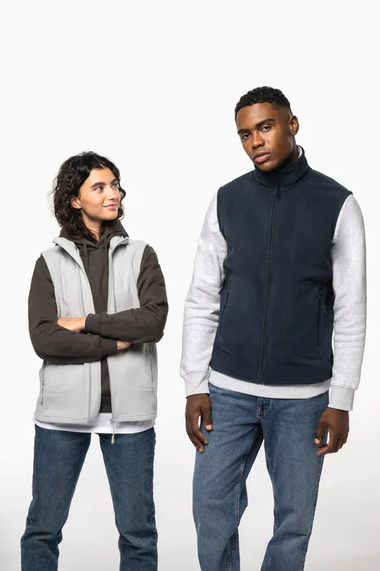 Kariban Ecologische uniseks bodywarmer van microfleece