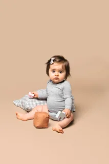 Kariban Baby body van biologisch katoen – foto 7