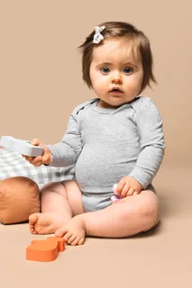 Kariban Baby body van biologisch katoen – foto 10
