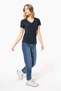Kariban Dames-T-shirt piqué V-hals – foto 12