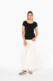 Kariban Ladies’ boat neck short-sleeved T-shirt – foto 6