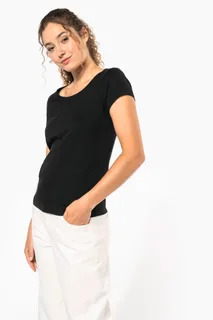 Kariban Ladies’ boat neck short-sleeved T-shirt – foto 1
