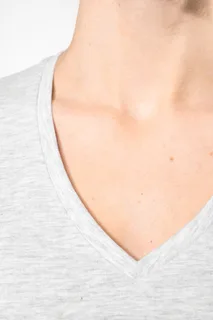 Kariban Dames T-shirt V-hals korte mouwen – foto 4