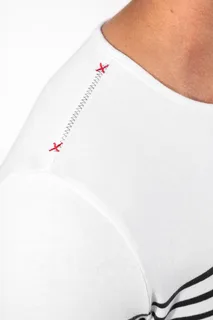 Kariban Gestreept heren-T-shirt lange mouwen – foto 5