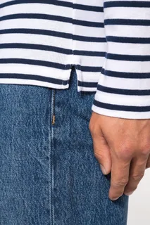 Kariban Gestreept heren-T-shirt lange mouwen – foto 4