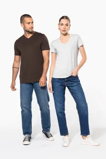 Kariban T-shirt V-hals korte mouwen – foto 8