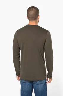 Kariban Men's long-sleeved V-neck T-shirt – foto 2