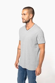 Kariban Heren-T-shirt piqué V-hals – foto 9
