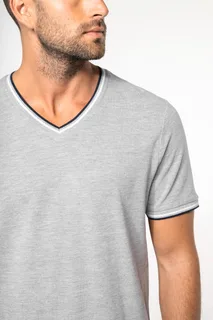 Kariban Heren-T-shirt piqué V-hals – foto 3