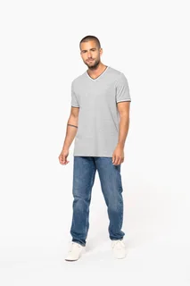 Kariban Heren-T-shirt piqué V-hals – foto 7