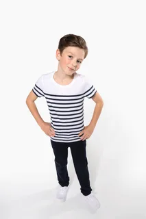 Kariban Matrozenshirt ronde hals Bio – foto 6