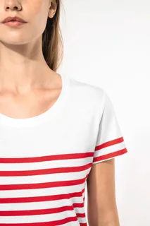 Kariban Marine-T-shirt ronde hals Bio dames – foto 3