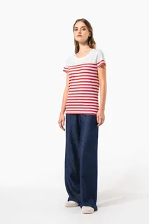 Kariban Marine-T-shirt ronde hals Bio dames – foto 7