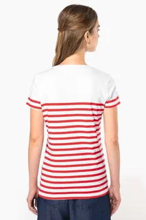 Kariban Marine-T-shirt ronde hals Bio dames – foto 2