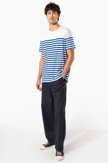Kariban Men's Organic crew neck sailor T-shirt – foto 5
