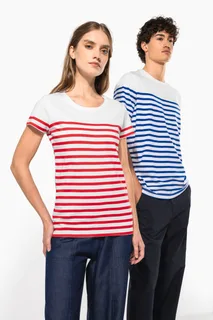Kariban Marine-T-shirt ronde hals Bio dames – foto 6