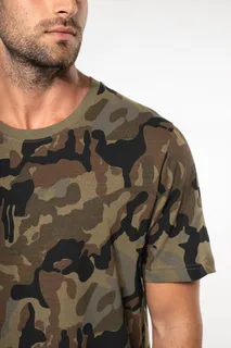 Kariban T-shirt camo korte mouwen – foto 3