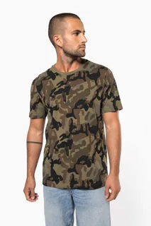 Kariban T-shirt camo korte mouwen – foto 1