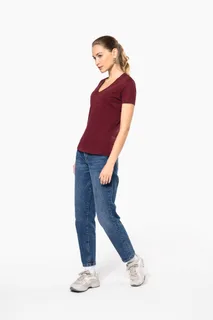 Kariban Ladies' Bio150 V-neck t-shirt – foto 7