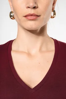 Kariban Ladies' Bio150 V-neck t-shirt – foto 5