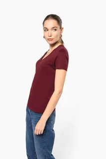 Kariban Dames-T-shirt BIO150 IC V-hals – foto 5