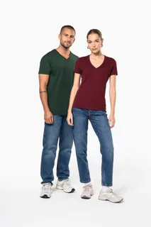 Kariban Dames-T-shirt BIO150 IC V-hals – foto 9
