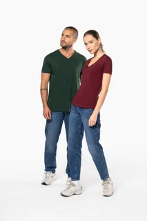 Kariban Dames-T-shirt BIO150 IC V-hals – foto 7