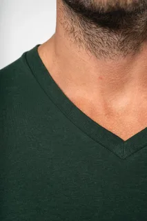 Kariban Heren-T-shirt BIO150 IC V-hals – foto 4