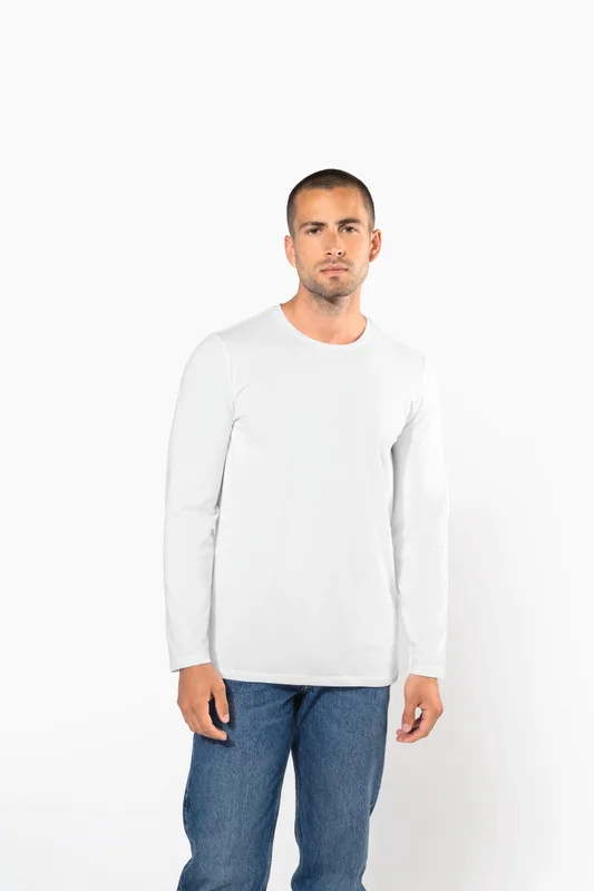 Kariban T-shirt ronde hals lange mouwen