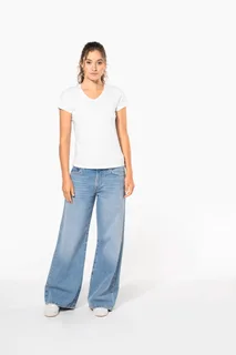 Kariban Dames-T-shirt V-hals korte mouwen – foto 13