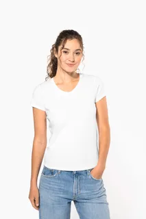 Kariban Dames-T-shirt V-hals korte mouwen – foto 15