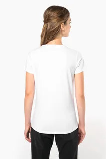 Kariban Dames-T-shirt V-hals korte mouwen – foto 2
