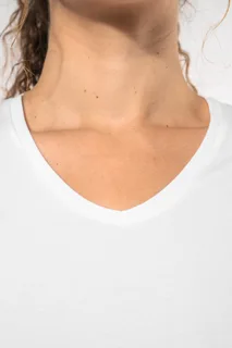 Kariban Dames-T-shirt V-hals korte mouwen – foto 19