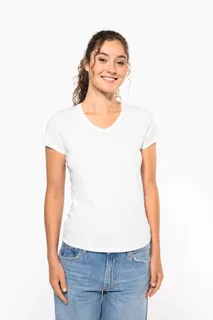Kariban Dames-T-shirt V-hals korte mouwen – foto 16