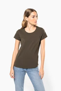 Kariban Dames-T-shirt ronde hals korte mouwen – foto 1