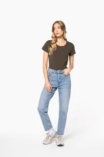 Kariban Dames-T-shirt ronde hals korte mouwen – foto 7
