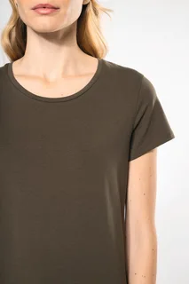 Kariban Dames-T-shirt ronde hals korte mouwen – foto 4