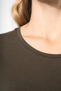 Kariban Dames-T-shirt ronde hals korte mouwen – foto 3