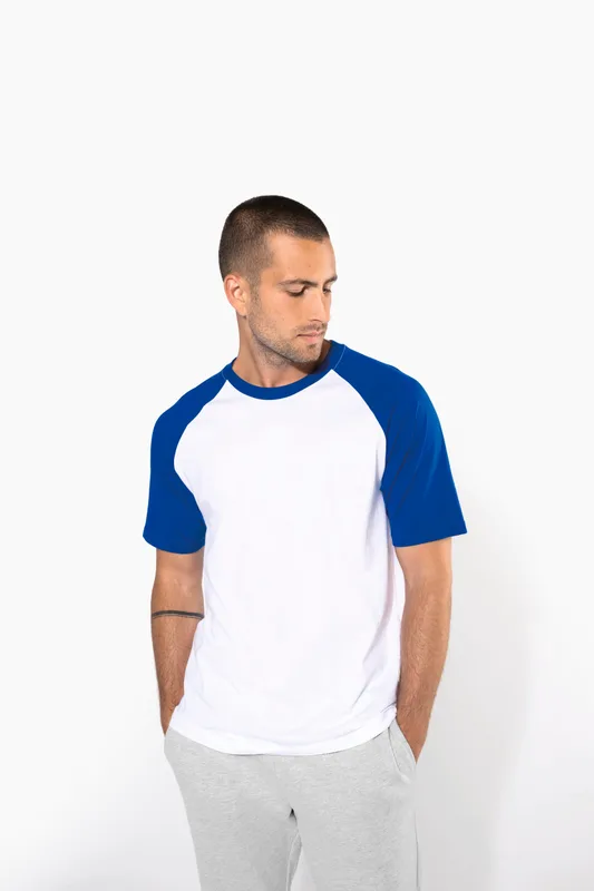 Kariban Baseball - Tweekleurig T-shirt
