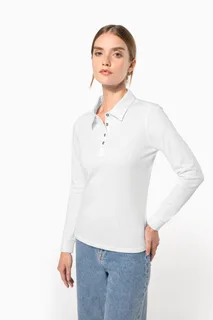 Kariban Ladies' long sleeve jersey polo shirt – foto 1