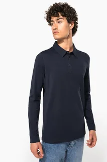 Kariban Herenpolo lange mouwen van jersey – foto 9