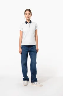 Kariban Tweekleurige damespolo jersey – foto 7