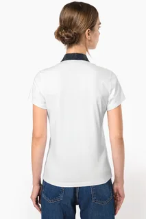 Kariban Tweekleurige damespolo jersey – foto 2