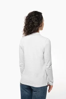 Kariban Ladies' long-sleeved polo shirt – foto 2