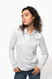Kariban Ladies' long-sleeved polo shirt – foto 6